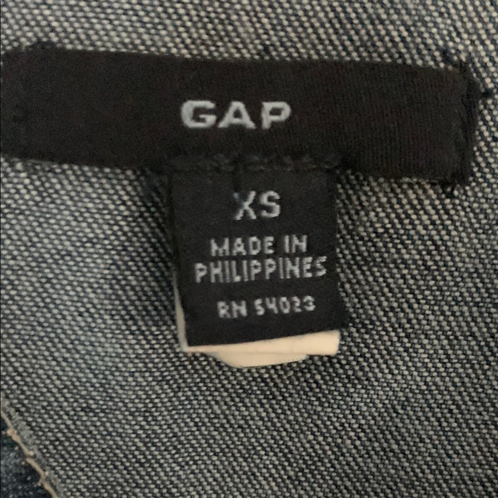 GAP - NWT - X-Small - Blue Denim OVERALLS - INDUSTRIAL DENIM - Vintage - Picture 3 of 12